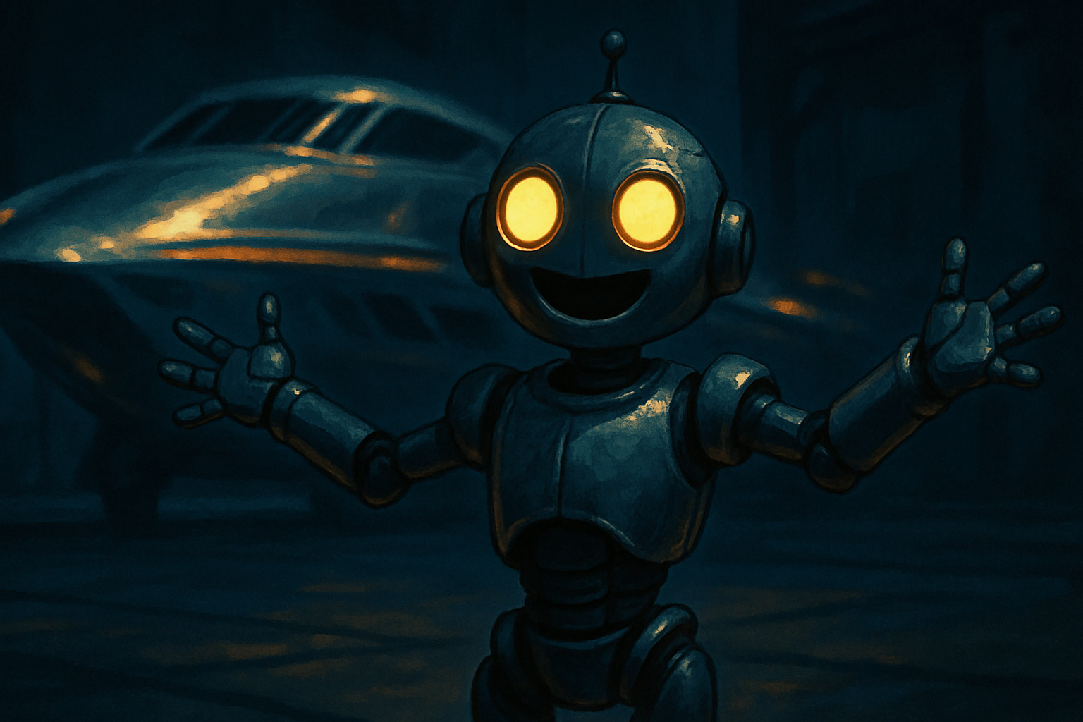 BoB HelperBot, the cheerful robot